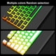 thumbnail image 5 of GAMING TECTURO DE TECLADO KEYCAPS Universal FIT PBT Teclado KeyPad Caps con el extractor Reemplazo de piezas Accesorios para computadora Negro 117 paquetes Inevent EL005766-01B, 5 of 7
