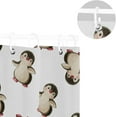 thumbnail image 5 of Coolnut Watercolor Penguin Shower Curtain Waterproof Bathroom Fabric Shower Curtain Set with Hooks, 60x72 inches（72） Home Decor, 5 of 6