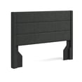 thumbnail image 2 of Pax Sleak Wingback Upholstered Headboard, Gray, Full/Queen, 2 of 7