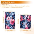 thumbnail image 3 of Pink Blue Floral Flickering Flameless Candles Battery Operated with Remote Timer LED Pillar Candles Set of 2, 3 of 7