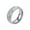 Silver, variant on Men's Women's Stainless Steel Cubic Zirconia Inlay 8MM Personalized Dome Football Ring for Sports Lovers Gold Size 7