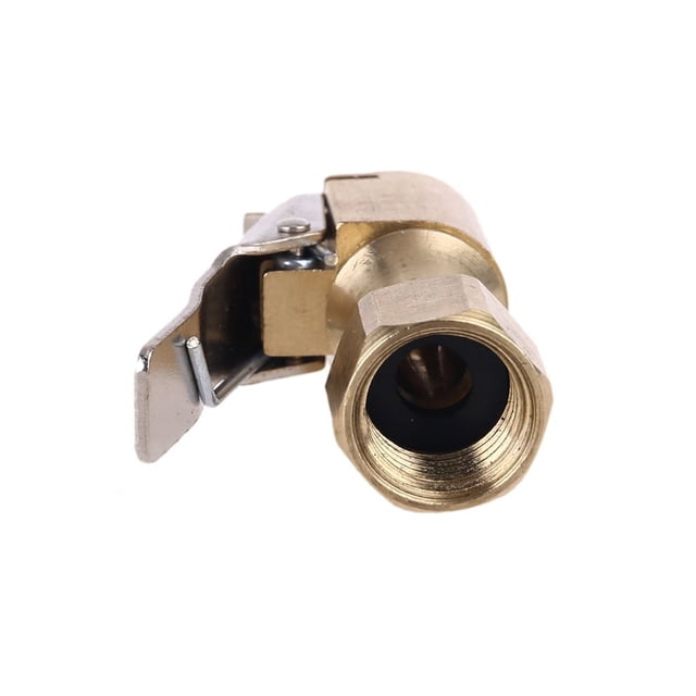 Riwesomey Auto Tire Air Tipo mejorado Cobre Bomba inflable rápida Compresor de aire Abrazaderas de manguera de engranajes Herramientas de reparación de automóviles Normalmente cerrado