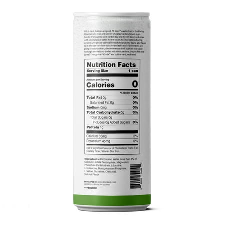 Fit Soda, Wellness Soda Infused with Branched-Chain Amino Acids (BCAA) and Electrolytes