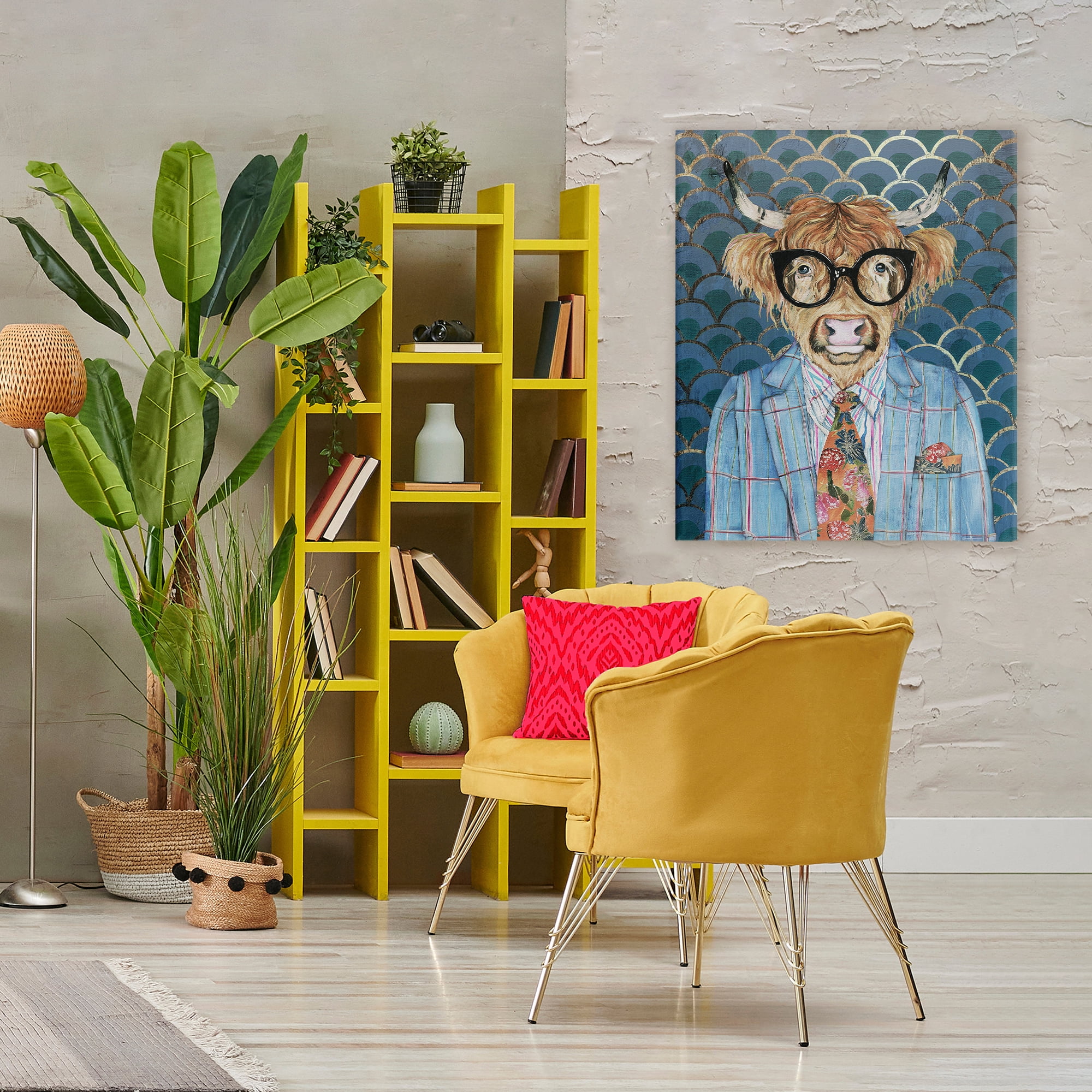 Stupell Industries Cool Highlander Portrait Canvas Wall Art, design by Svetlana Aleynikova