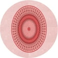 thumbnail image 1 of Ahgly Company Machine Washable Indoor Round Transitional Red Area Rugs, 6' Round, 1 of 7