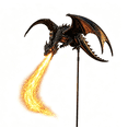thumbnail image 3 of Dragon Fire Solar Garden Stake Light, Captivating Breathing Flame Glow Effect Ornament for Walkway Flower Bed Lawn Patio Outdoor Evening Backyard Decoration, 3 of 6