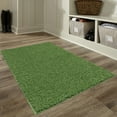 thumbnail image 2 of Mainstays Traditional Solid Green Shag Indoor Accent Rug, 2'6" x 3'10", 2 of 8