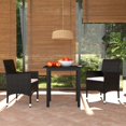 thumbnail image 2 of vidaXL Patio Dining Set Outdoor Dining Set Table and Chair Set Poly Rattan, 2 of 162