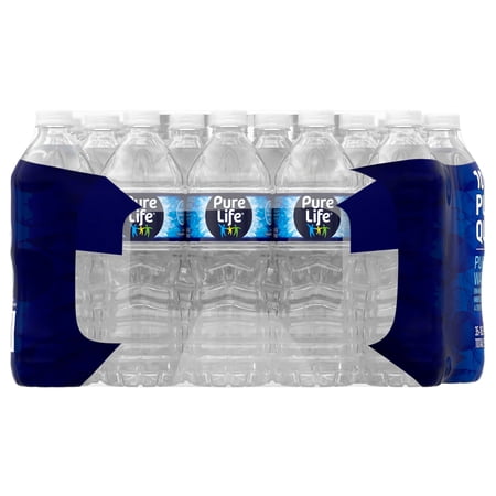 MsClear Purified Water, 16.9 Fl Oz / 500 mL, Plastic Bottled Water 10 pk.
