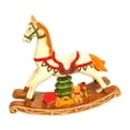 thumbnail image 1 of Adorno de caballo mecedor, decoración navideña, decoración de mesa tradicional hecha a mano, estatua de caballo para dormitorio, chimenea, mesa Sin Santa, 1 of 8