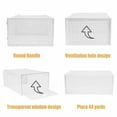 thumbnail image 2 of 20PCS PP Foldable Stackable Plastic Shoe Box Storage Organizer Transparent Case, 2 of 24