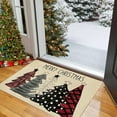 thumbnail image 6 of PALIFEUR Christmas Door Mat, 24"x16" Dirt Trapping Door Mat Indoor Entrance, Absorbent Non-Slip Christmas Stree Doormat, Washable Front Door Mat Outside Entrance for Holiday Party Decorations, Red, 6 of 7