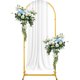 thumbnail image 1 of Soporte de Arco de Fondo, Soportes de Arco de Boda Dorado Estable, Mamparas para Decoracion de Fiestas, para Boda, Ceremonia, Cumpleaños, Fiesta, 1 of 4