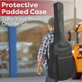 thumbnail image 4 of Hey Play 41in Acoustic Guitar with Case, Capo, Strings, and Picks (Brown), 4 of 8