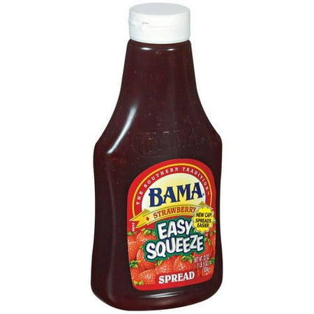 Bama Strawberry Easy Squeeze Fruit Spread, 22 oz