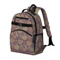 thumbnail image 2 of Paisley and Floral Purple Pattern Cute School Backpack Bag for School with Padded Back and Adjustable Shoulder Straps 15.25"x11.5"x5.25", 2 of 5