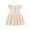 Beige, variant on XBASW Toddler Kids Girls Cotton Linen Dress Summer Casual Dress Baby Fly Sleevee Swing Sundress for Girls 1-7Y