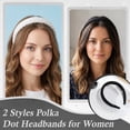 thumbnail image 3 of Bocaoying 28 Pcs Vintage Polka Dot Hair Accessories, Classic Black White Headbands, Stylish Hair Clips Scrunchies for Daily Use, Great Gift for Women, 3 of 7