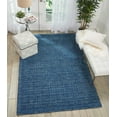 thumbnail image 4 of Nourison Perris Navy 3'9" x 5'9" Area Rug, Solid, Geometric, Easy Clean, Non Shedding, Living Room, Dining Room, Bedroom, Hallway, (4' x 6'), 4 of 5