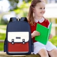 thumbnail image 3 of Bocaii Light Blue Backpacks, Color Block School Backpack, Back to School Gifts, Aesthetic Minimalist Waterproof School Backpack, Laptop Backpack and Travel Backpack for Teens, 3 of 5