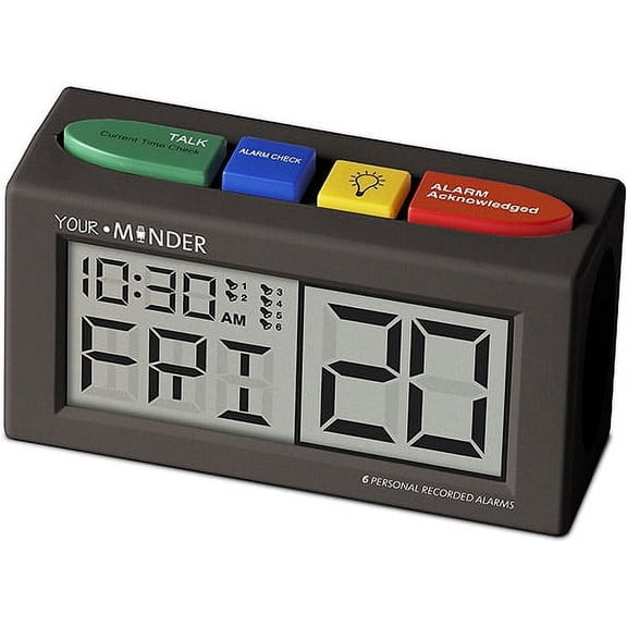 MedCenter "Your Minder" 6 personalized alarms clock