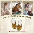 thumbnail image 7 of Rateoe Bright Shiny Golden Print Women's Men's Cotton Knit Slippers Lightweight Memory Foam Indoor House Shoes with Anti-Skid Sole-40/41, 7 of 7