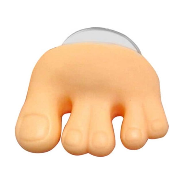 Bathroom Funny Toothbrush Holder Funny Toe Foot Shape Toothbrush Holder With Suction Cup Home Bathroom Toothbrush Holder Line Organizer With Sucker, Electric Toothbrush