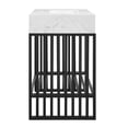 thumbnail image 4 of Pemberly Row Meuble-Lavabo de Salle de Bain Moderne en Métal de 30 Pouces Blanc/noir, 4 of 4