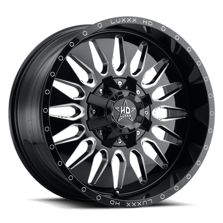 LUXXX HD Alloy Rims LHD24 20X10 6135/139.7 -18 106.1 Gloss Black Milled