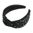 thumbnail image 4 of Unique Bargains 1 Pc Cute Colored Diamond Knotted Headband Headbands for Women Black, 4 of 5
