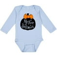 thumbnail image 3 of Inktastic My 1st Halloween with Pumpkin and Orange Bow Boys or Girls Long Sleeve Baby Bodysuit, 3 of 5