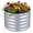 Sliver 1pcs, variant on Costway 1 PCS 24” x 24” x 11.5” Galvanized Raised Garden Bed, Round Outdoor Planter Box with Open-Ended Base Sliver