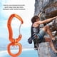 thumbnail image 3 of Hamaca de Aluminio Escalada, Hebilla Mosquetón Quickdraw Mousqueton Rotativo de Seguridad Gancho para Colgar Rápido Naranja, 3 of 7