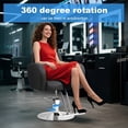 thumbnail image 2 of Hydraulic Hair Salon Chair Swivel Stool, 360-Degree Rotation Height Adjustable Barber Chair, Strong Load Bearing Rolling Swivel Hair Salon Chair with Hydraulic Pump Lanzxjv, 2 of 9