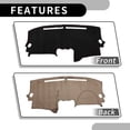 thumbnail image 6 of Unique Bargains Dash Cover - Car Center Console Sun Shade Protect Carpet - for Nissan Altima 2007-2012 - Suede Black - 1 Pc, 6 of 7