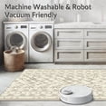 thumbnail image 5 of ODIKA 5'x7' Machine Washable Non-Slip Area Rug, Geometric Lattice High Traffic Rug, Beige, 138504, 5 of 7