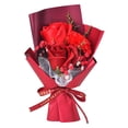 thumbnail image 3 of Ramo de flores de jabón, flor de jabón, decoración , regalo, flor de jabón de baño Artificial para aniversario, compromiso, mujer, señora 20 centímetros, 3 of 8
