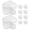 thumbnail image 6 of 10 Pcs Transparent Heart Shaped Dessert Cups 150ml Multi-Function Pudding Cups for Party, Baking, and Serving, 6 of 11
