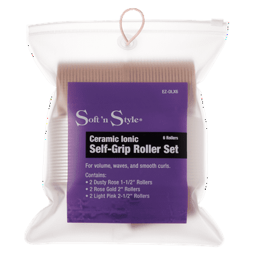 Soft N Style Self-Grip Roller Set, Ceramic & Ionic - 6 pc. #EZ-DLX6