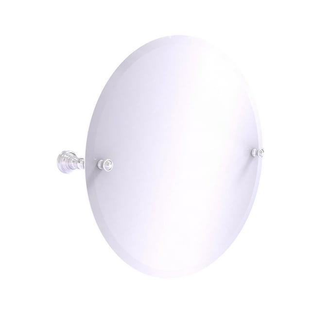 Miroir Rond Inclinable Sans Cadre de la Collection Carolina avec Bord Biseauté