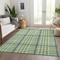 thumbnail image 6 of Addison Rugs Mayfield Premium Machine Washable Transitional Plaid Green Rectangle Rug, 5' x 7'6", 6 of 6