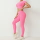 thumbnail image 3 of 2024 Pad Hollow BackTee Crop Tops mujeres de manga corta camisa de Yoga Fitness entrenamiento Top ropa de gimnasio ropa deportiva camisetas para correr, 3 of 5