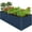 Navy, variant on Best Choice Products 8x4x2ft Outdoor Metal Raised Garden Bed, Planter Box for Vegetables, Flowers, Herbs - Gray