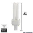 thumbnail image 2 of SUNLITE Compact Fluorescent 3500K, G23, 2-Pin 9W Bulb, 2 of 5