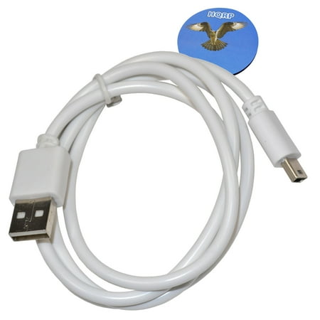 White Mini Usb - HQRP USB to mini USB Cable (White) for Rand McNally TND 720 LM / 730 LM / 710 / 700 GPS + HQRP Coaster