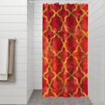 thumbnail image 2 of Red Yellow Checkered Pattern Shower Curtain 36"x72" ,Bathroom Decorative Shower Curtains Set with 12 Hooks,Modern Waterproof Washable Shower Curtain, 2 of 6