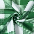thumbnail image 6 of HOMERRY 28"W x 45"L Buffalo Plaid Cafe Curtains Gingham Water Resistant Light Filtering Curtain, Green, 2 Panels, 6 of 7