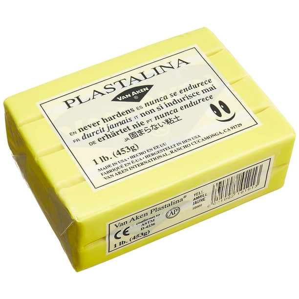 Plastalina Modeling Clay 1 Lb Bar Yellow Renowned For It S Smooth Consistency And Brilliant Colors This Clay Has Been Featured In Many Award Winning Claymation By Van Aken Walmart Com Walmart Com