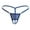 Blue, variant on Women's Underwear Sexy Thongs Bikini G String Thongs Underwear Black Stretchable Loop Skinny Ornamental Chain Plus Size Underwear for Women,Free Size