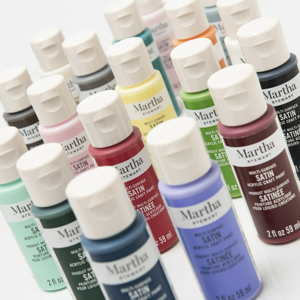 Martha Stewart Multisurface Satin Acrylic Paint Set 18 2oz Colors Com - Martha Stewart Satin Acrylic Paint Colors Martha Stewart Multisurface Satin Acrylic Paint Set 18 2oz Colors Com - Martha Stewart Satin Acrylic Paint Colors